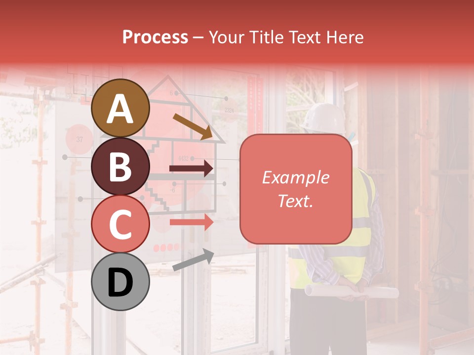 Red Indoors Architect PowerPoint Template