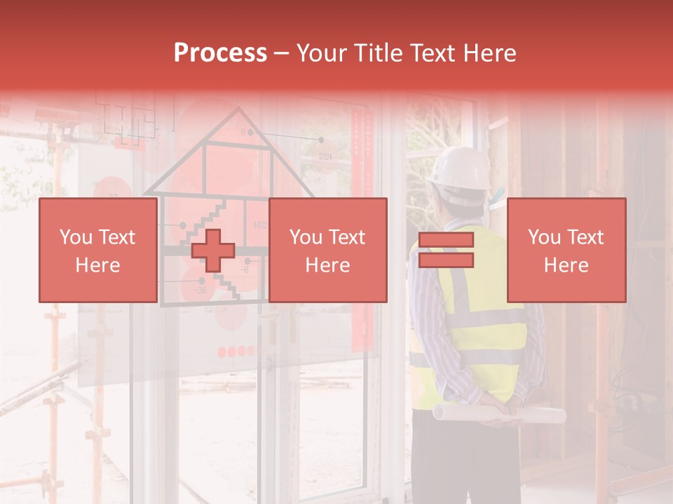 Red Indoors Architect PowerPoint Template