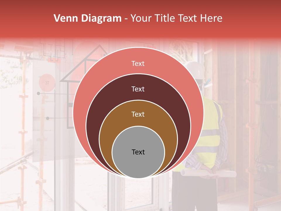 Red Indoors Architect PowerPoint Template