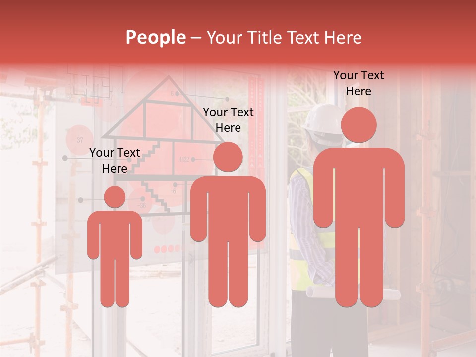 Red Indoors Architect PowerPoint Template