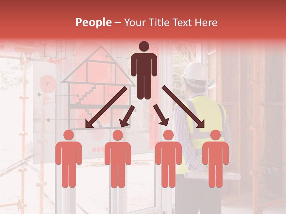 Red Indoors Architect PowerPoint Template