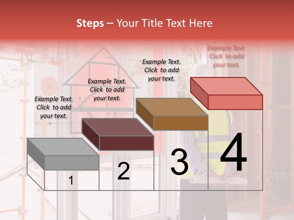 Red Indoors Architect PowerPoint Template