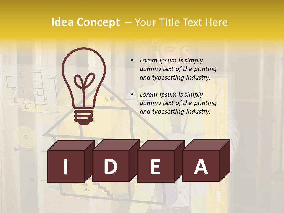 Holographic Screen Site PowerPoint Template