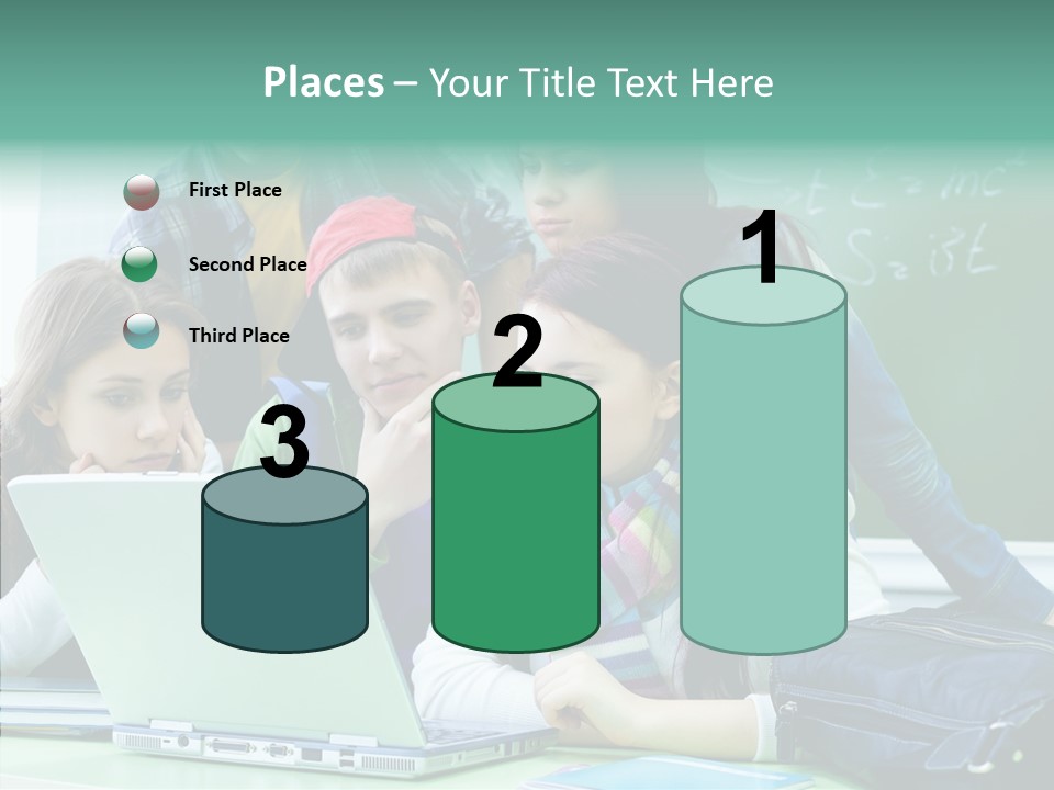 Monitor Friends Classroom PowerPoint Template