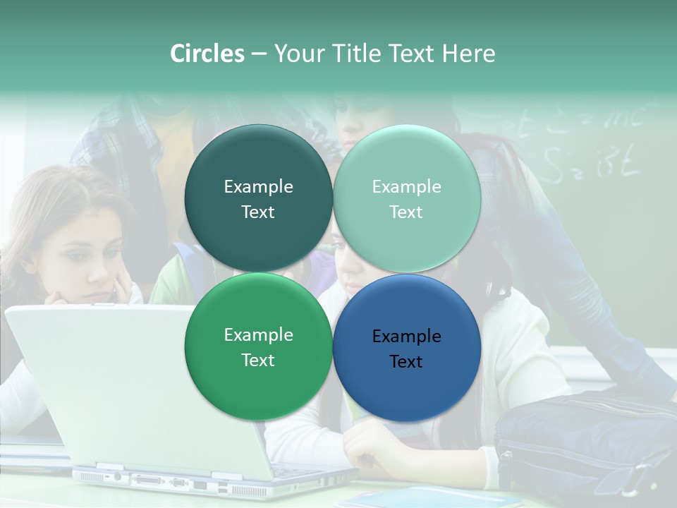 Monitor Friends Classroom PowerPoint Template