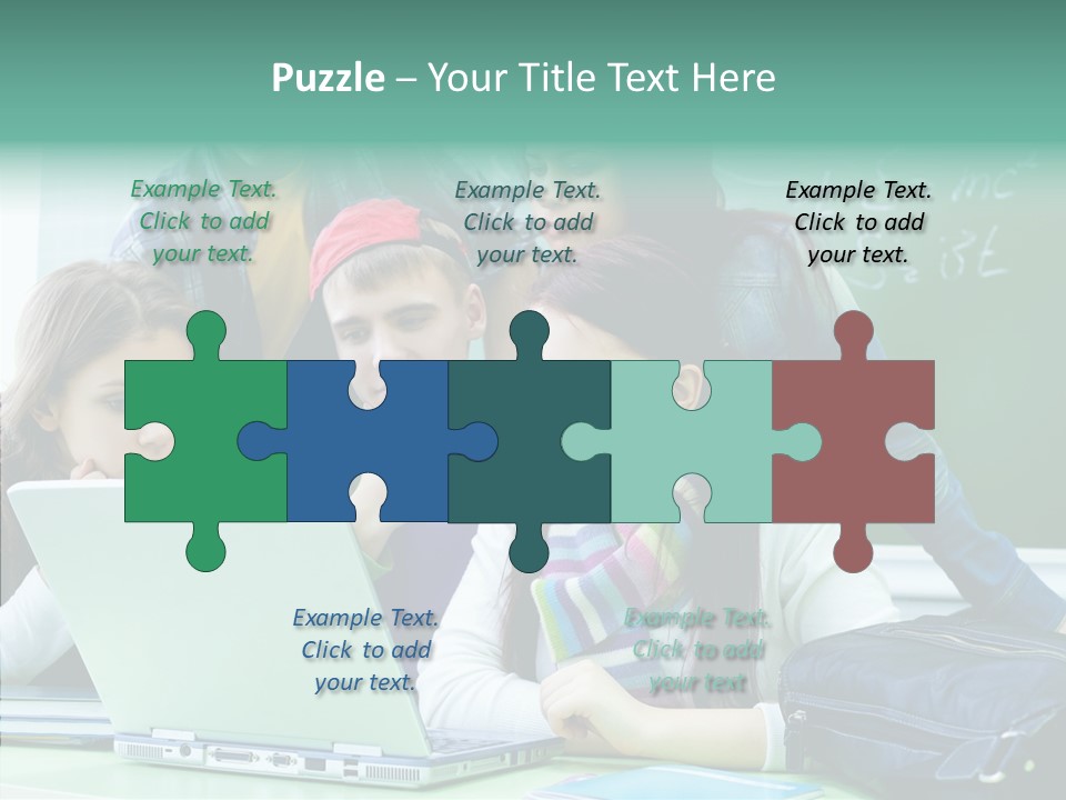 Monitor Friends Classroom PowerPoint Template