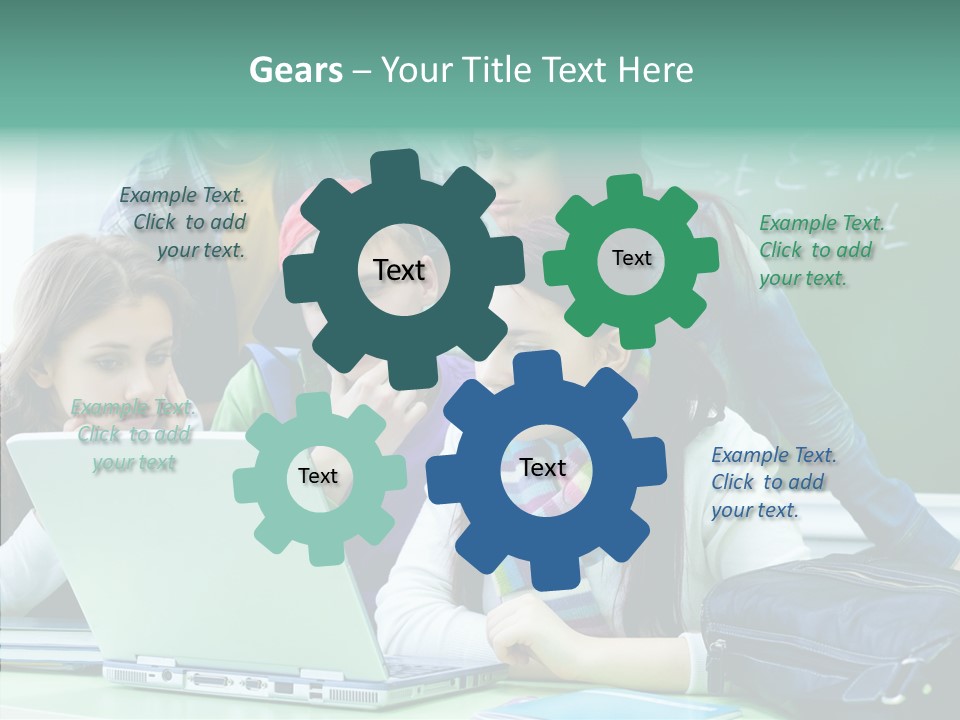 Monitor Friends Classroom PowerPoint Template