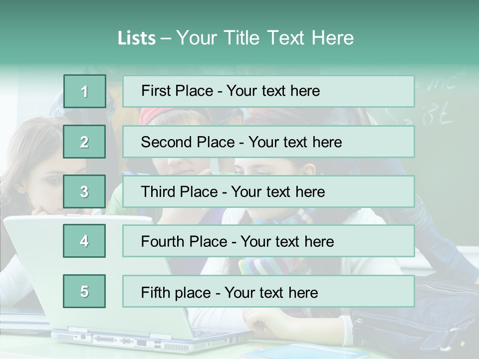 Monitor Friends Classroom PowerPoint Template