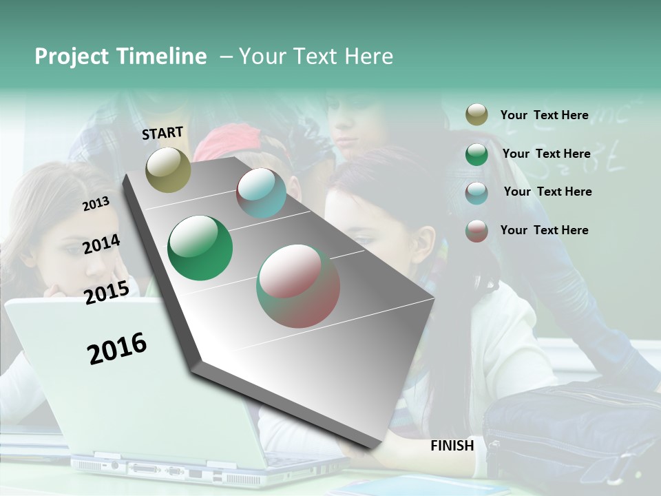 Monitor Friends Classroom PowerPoint Template