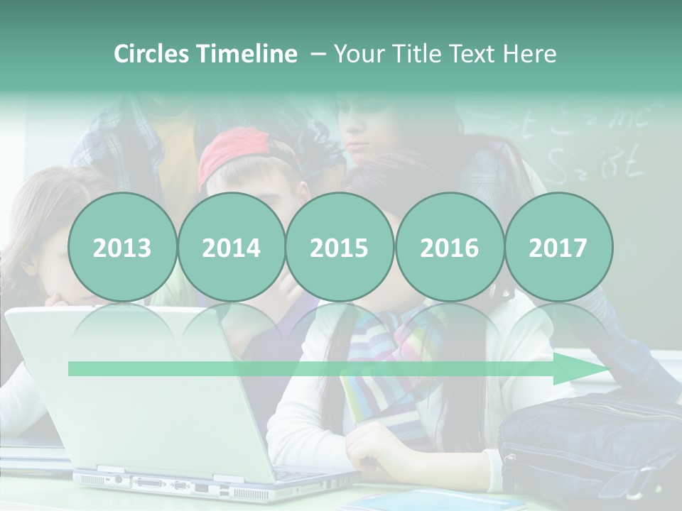 Monitor Friends Classroom PowerPoint Template