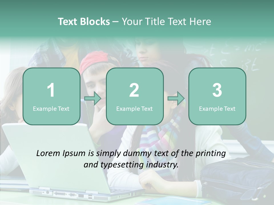 Monitor Friends Classroom PowerPoint Template