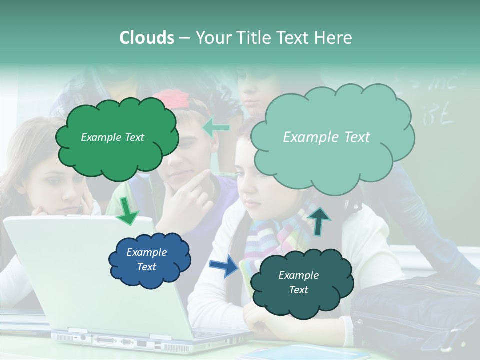Monitor Friends Classroom PowerPoint Template
