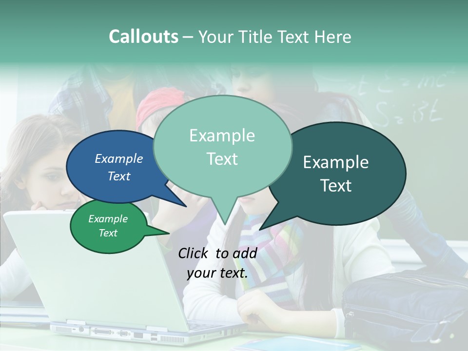 Monitor Friends Classroom PowerPoint Template