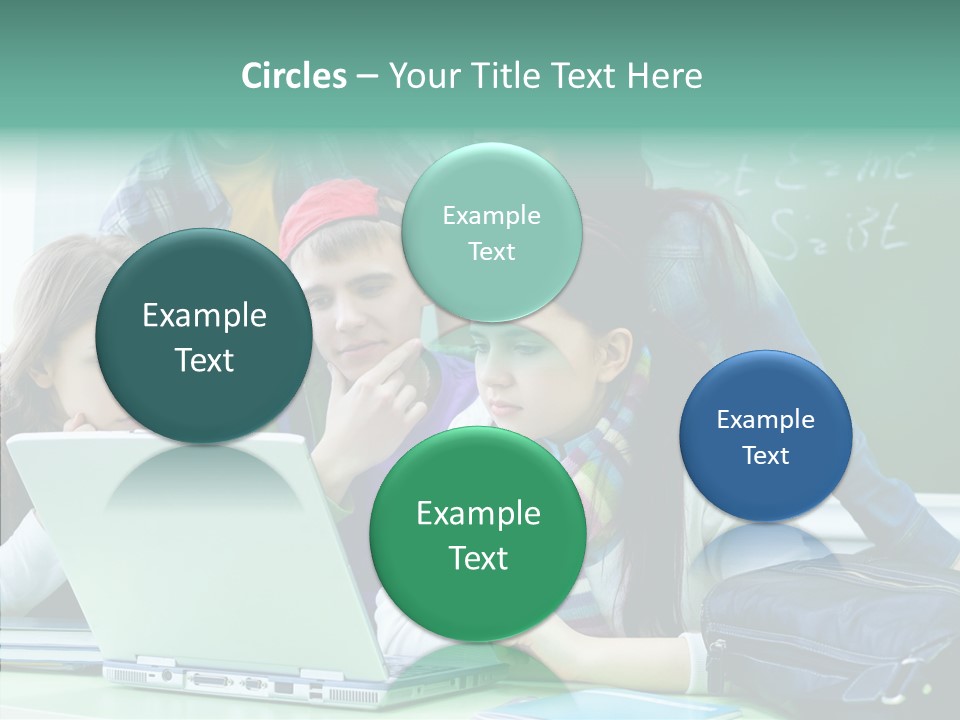 Monitor Friends Classroom PowerPoint Template