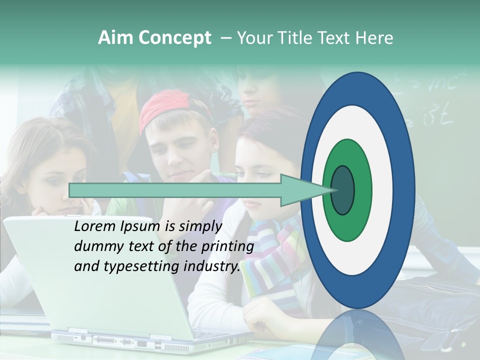 Monitor Friends Classroom PowerPoint Template