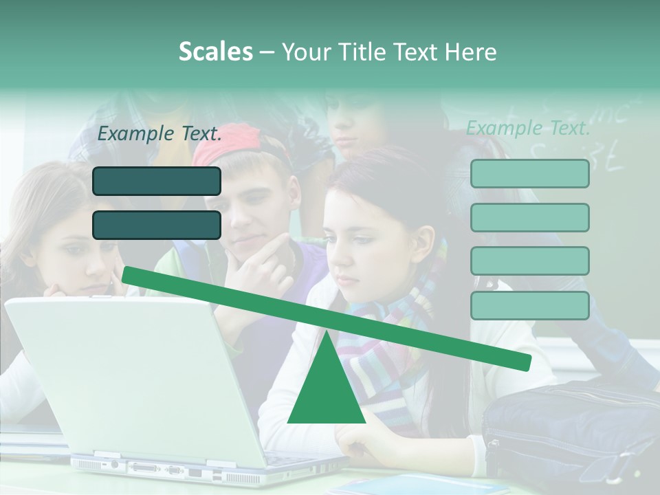 Monitor Friends Classroom PowerPoint Template