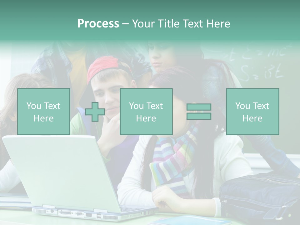 Monitor Friends Classroom PowerPoint Template