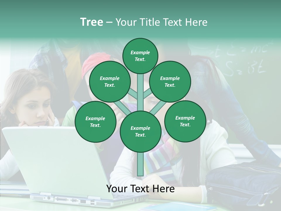 Monitor Friends Classroom PowerPoint Template