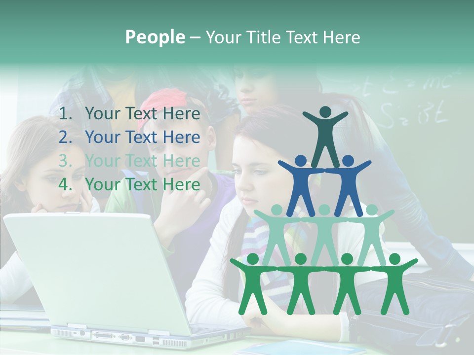 Monitor Friends Classroom PowerPoint Template