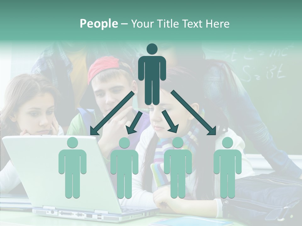 Monitor Friends Classroom PowerPoint Template