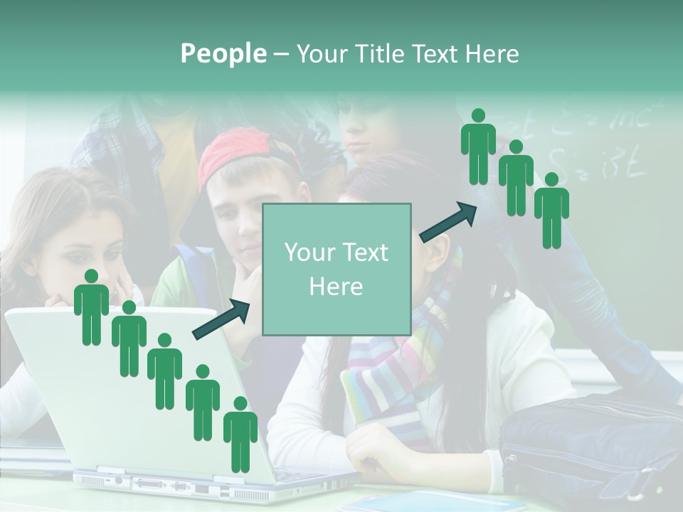 Monitor Friends Classroom PowerPoint Template