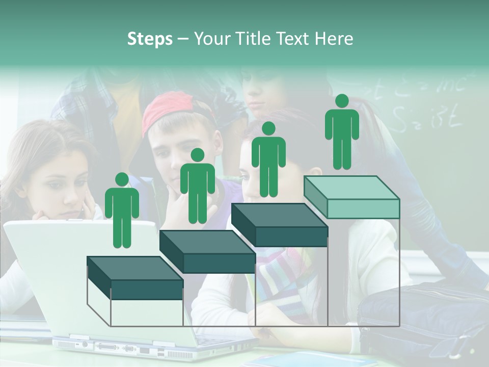 Monitor Friends Classroom PowerPoint Template