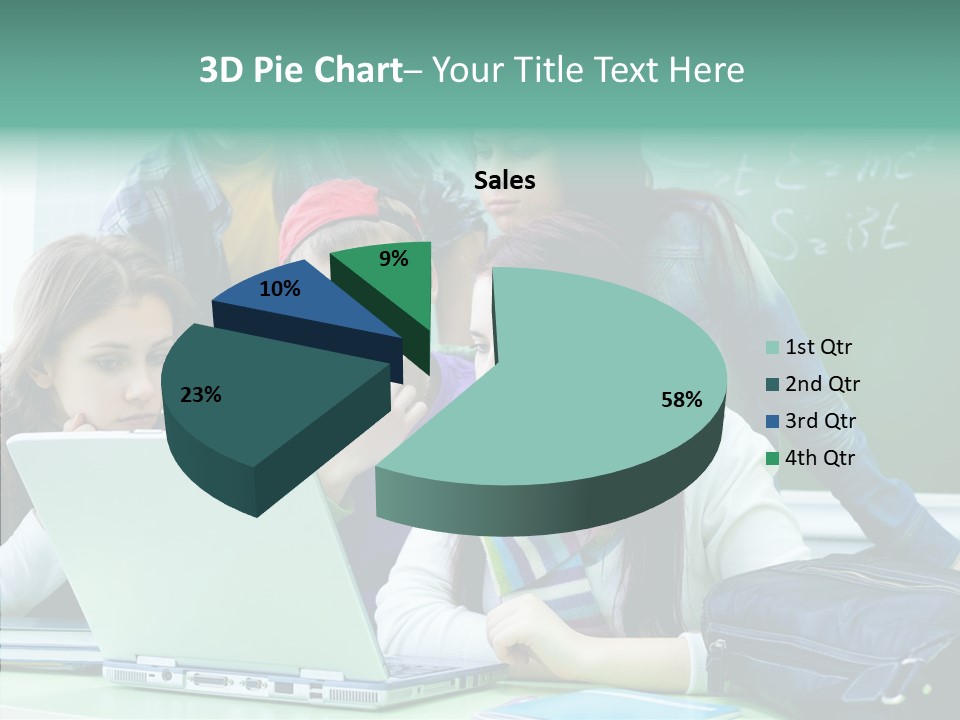 Monitor Friends Classroom PowerPoint Template