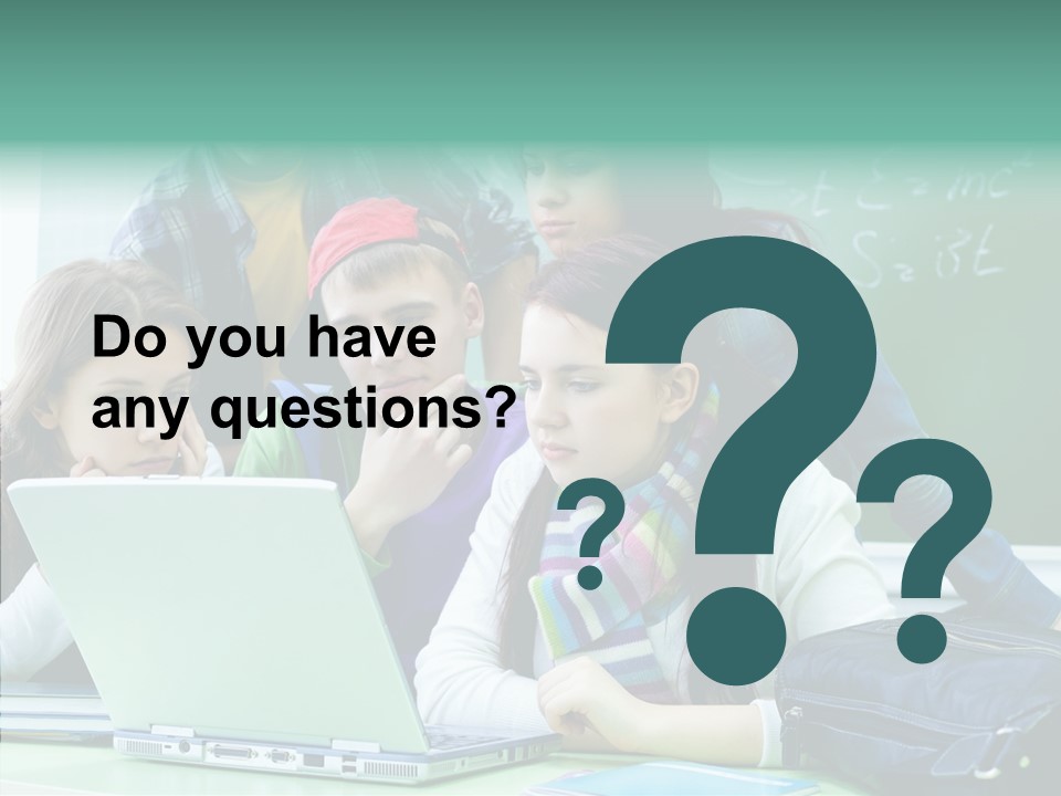 Monitor Friends Classroom PowerPoint Template