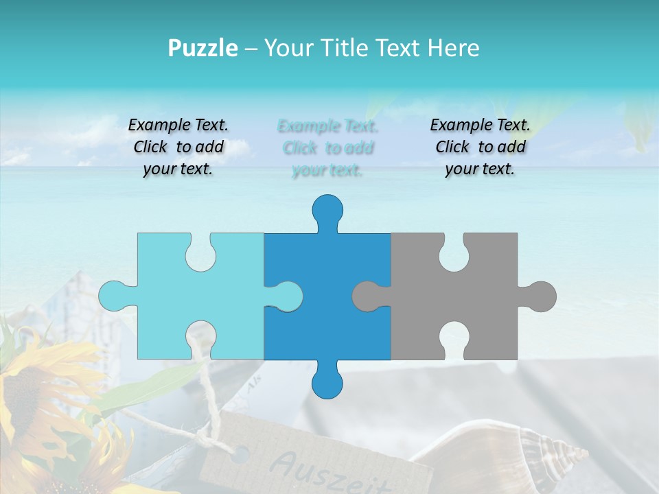 Segeln Badeurlaub Boot PowerPoint Template