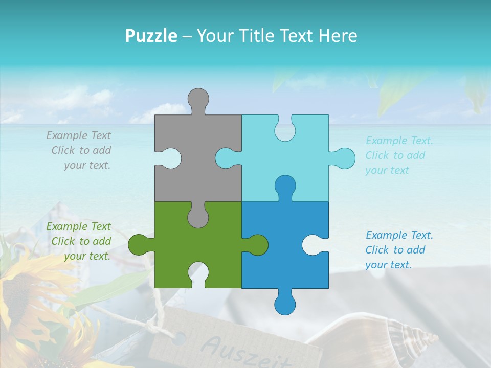 Segeln Badeurlaub Boot PowerPoint Template