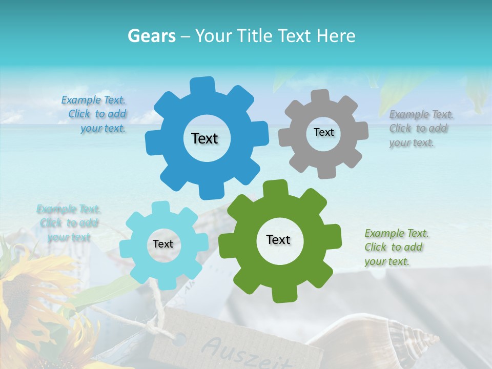 Segeln Badeurlaub Boot PowerPoint Template