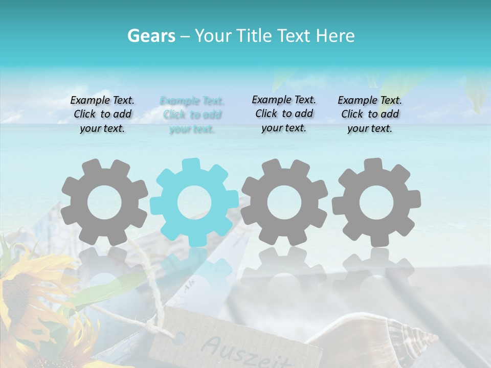 Segeln Badeurlaub Boot PowerPoint Template