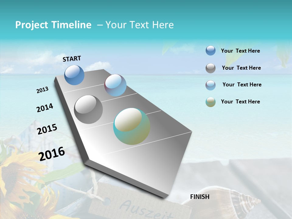 Segeln Badeurlaub Boot PowerPoint Template