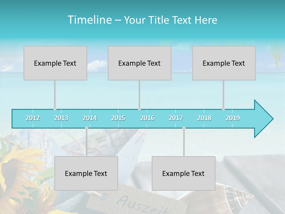 Segeln Badeurlaub Boot PowerPoint Template