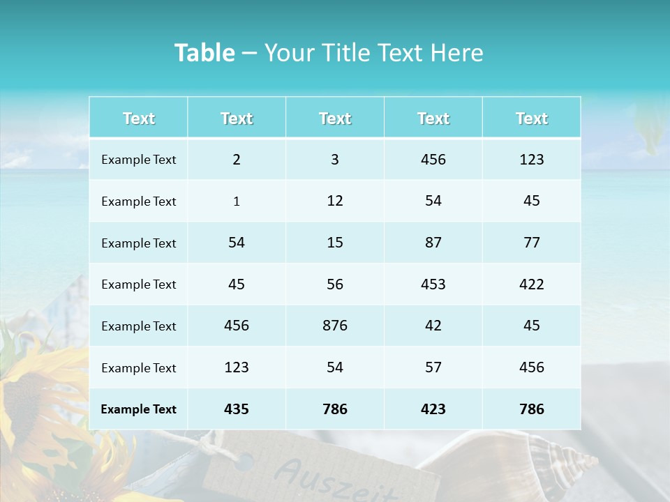 Segeln Badeurlaub Boot PowerPoint Template