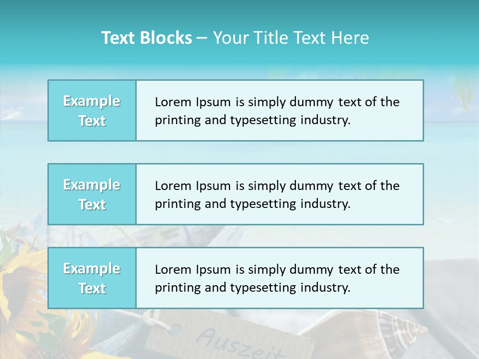 Segeln Badeurlaub Boot PowerPoint Template