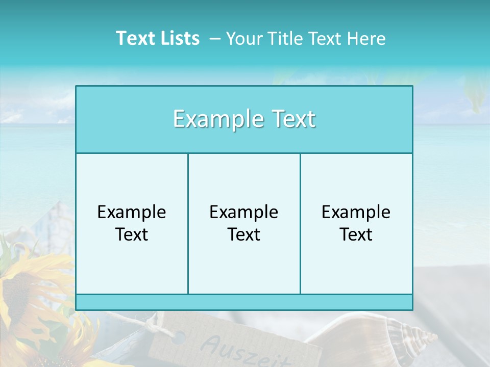Segeln Badeurlaub Boot PowerPoint Template