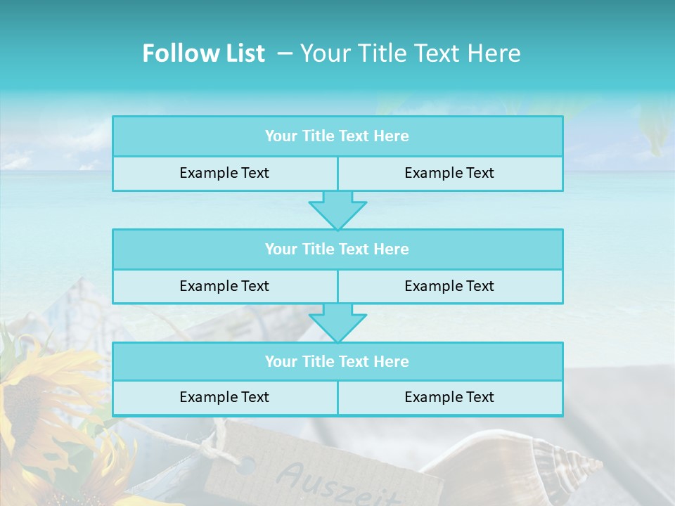 Segeln Badeurlaub Boot PowerPoint Template