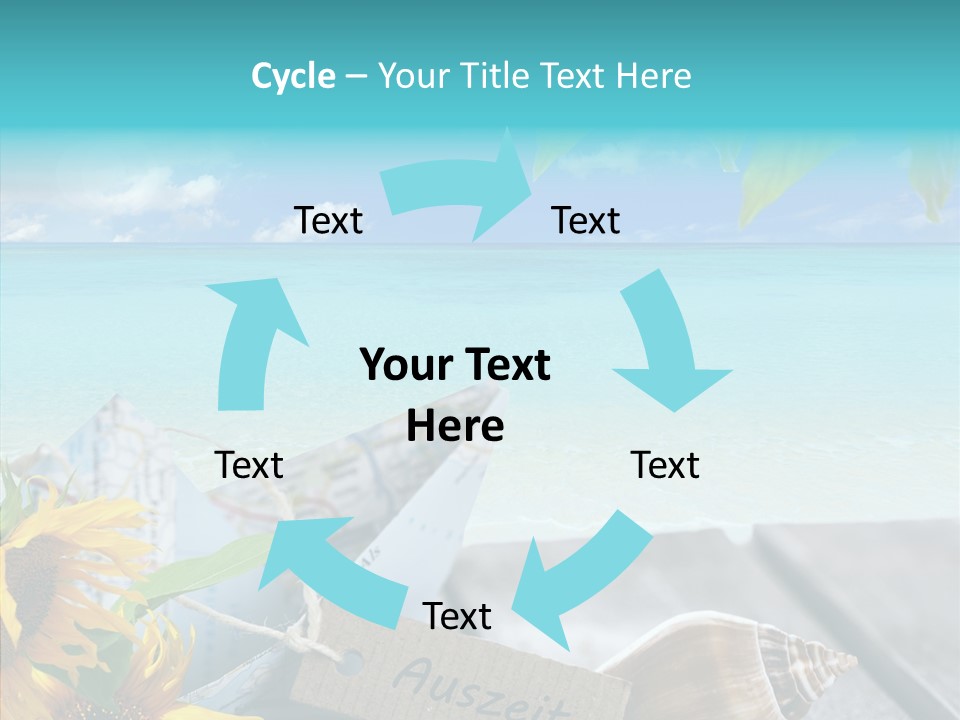 Segeln Badeurlaub Boot PowerPoint Template