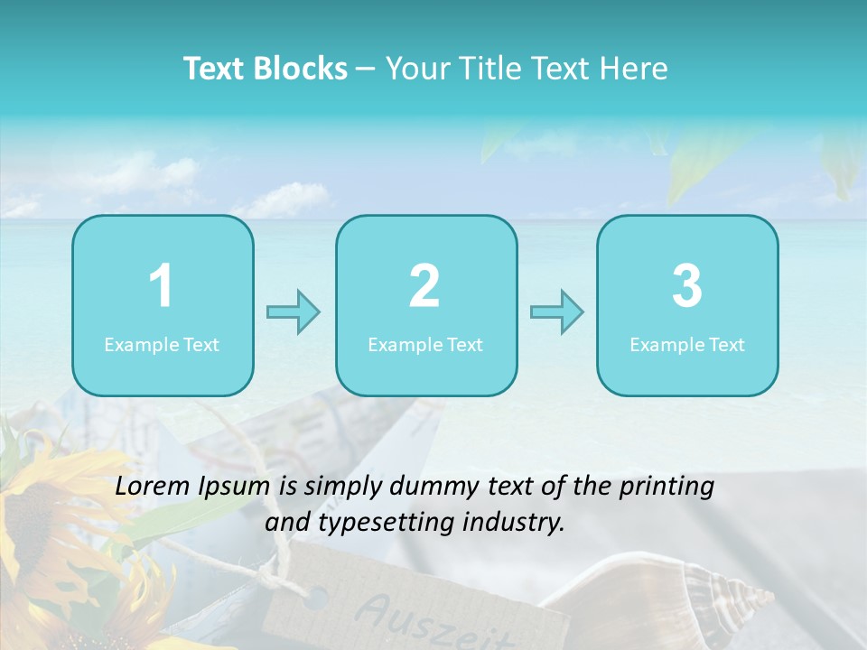 Segeln Badeurlaub Boot PowerPoint Template