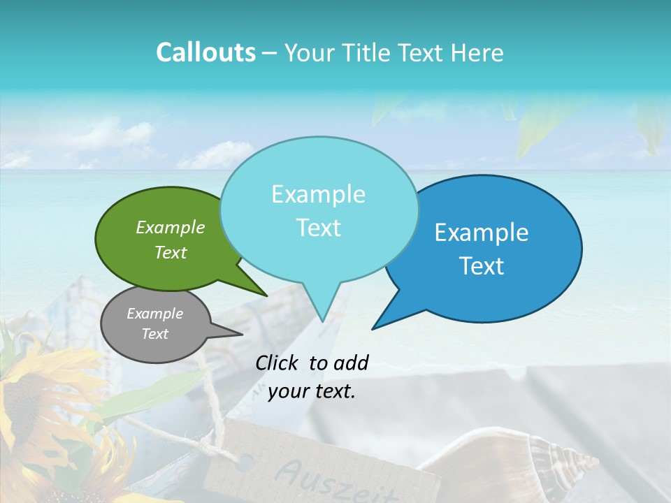 Segeln Badeurlaub Boot PowerPoint Template