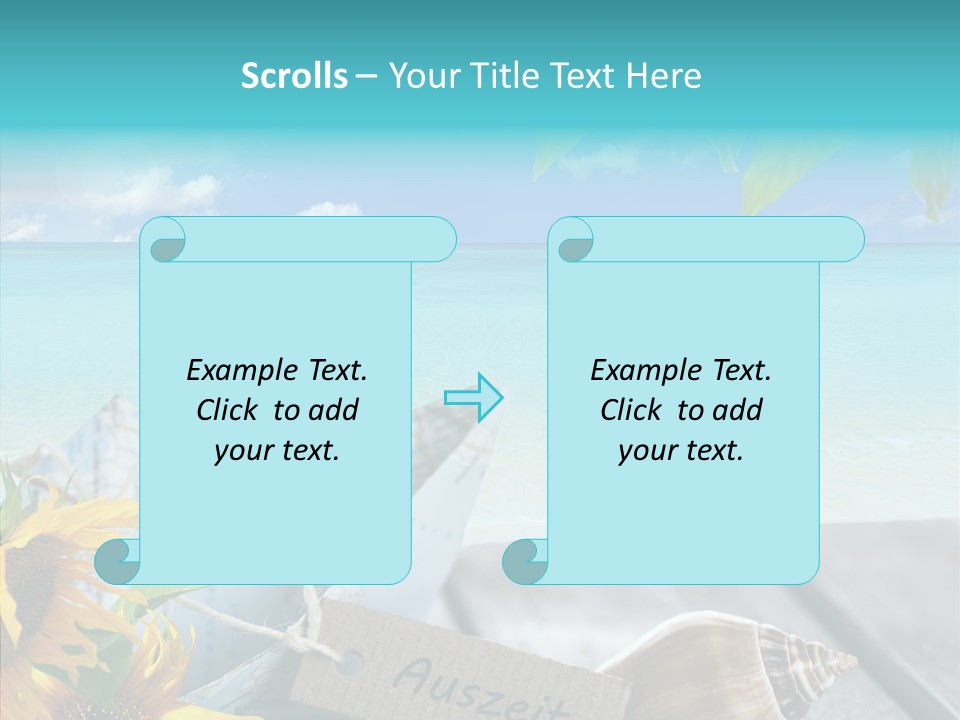 Segeln Badeurlaub Boot PowerPoint Template
