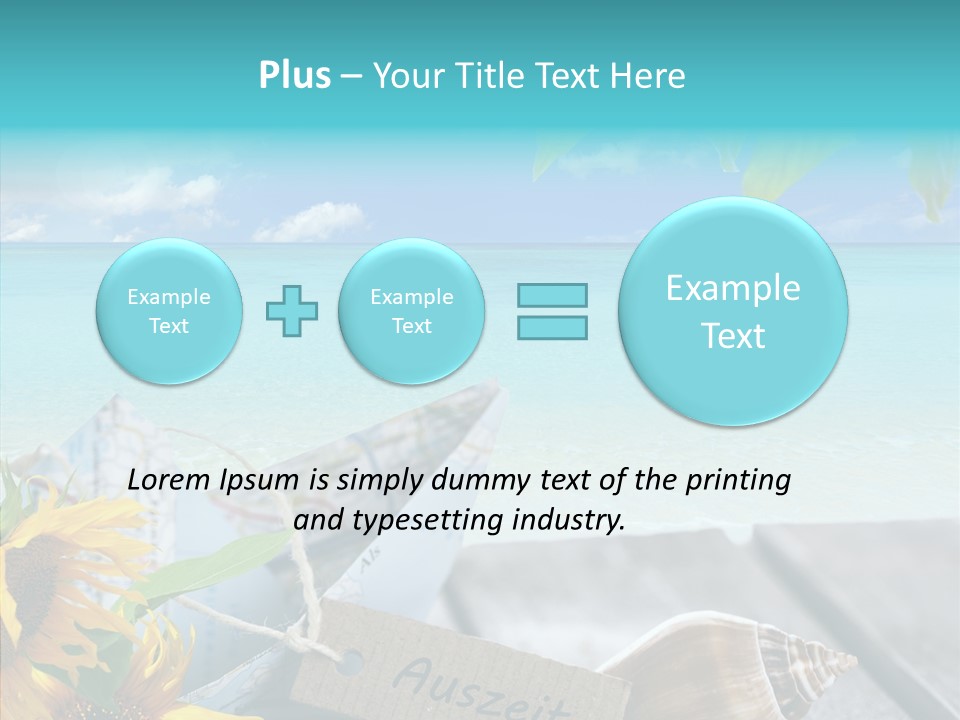 Segeln Badeurlaub Boot PowerPoint Template