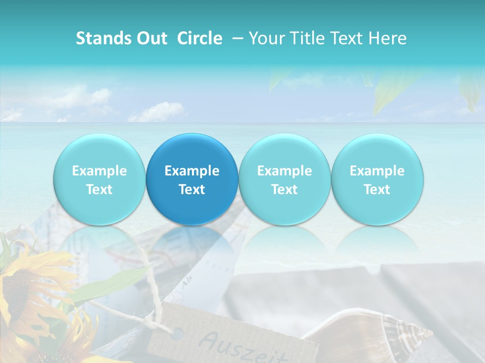 Segeln Badeurlaub Boot PowerPoint Template