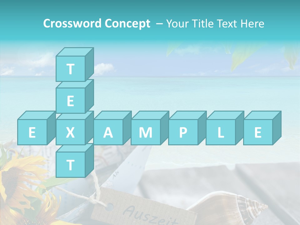 Segeln Badeurlaub Boot PowerPoint Template