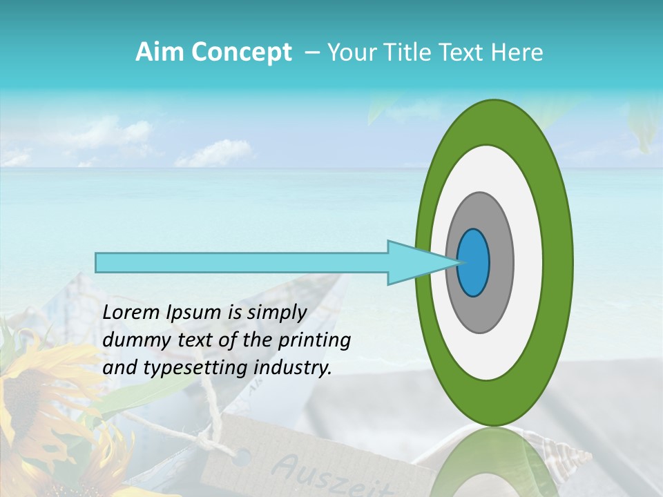 Segeln Badeurlaub Boot PowerPoint Template