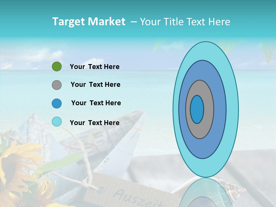 Segeln Badeurlaub Boot PowerPoint Template