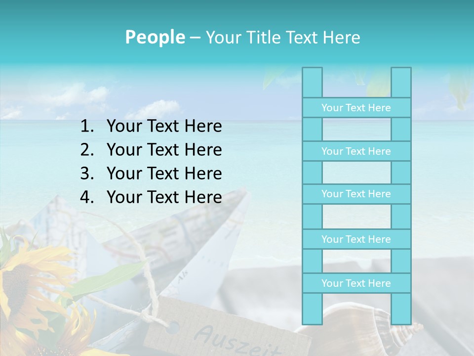 Segeln Badeurlaub Boot PowerPoint Template