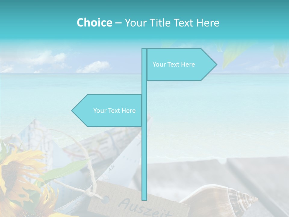 Segeln Badeurlaub Boot PowerPoint Template