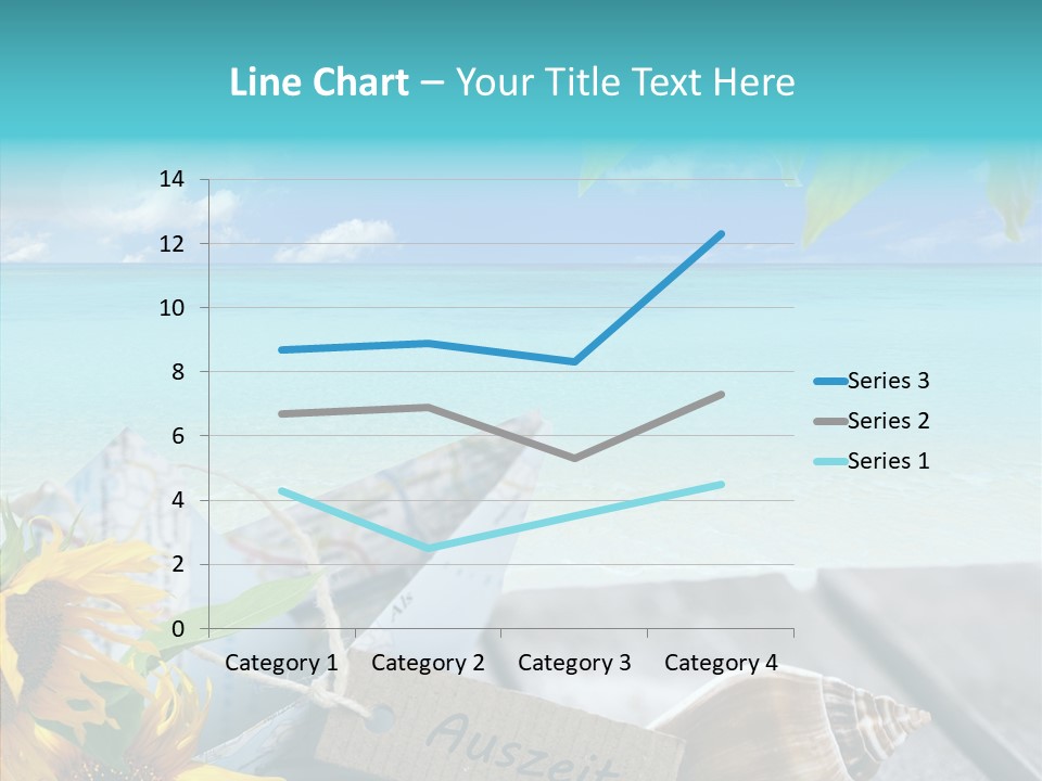 Segeln Badeurlaub Boot PowerPoint Template